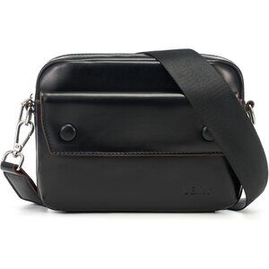 Chic Small Leather Shoulder Bag with Adjustable Strap - Perfect for Everyday Use